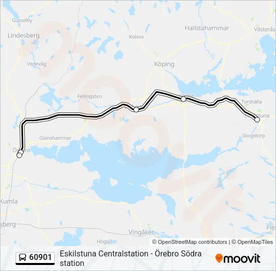 60901 Bus Line Map