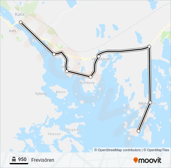 950 Cable Car Line Map