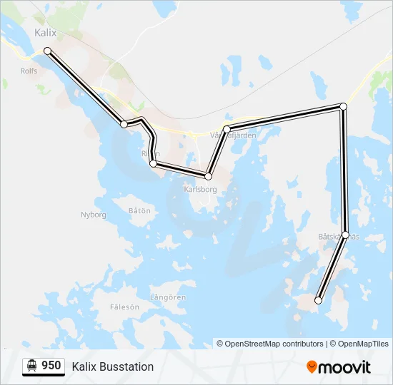 950 Cable Car Line Map