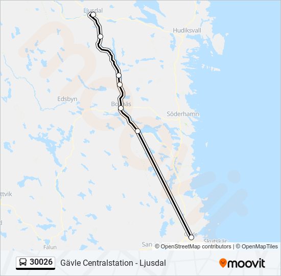 30026 bus Line Map