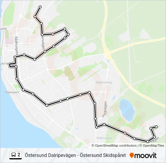 2 Bus Line Map