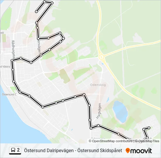 2 Bus Line Map