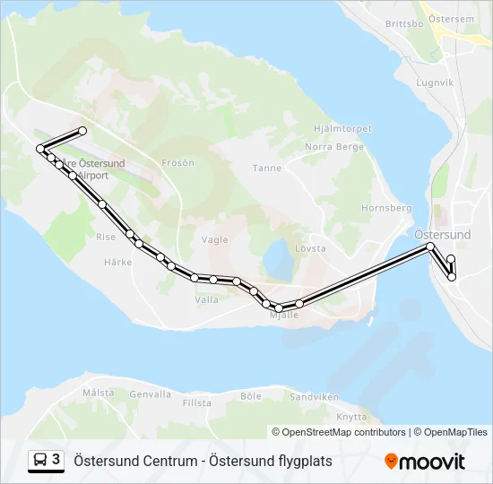 3 Bus Line Map