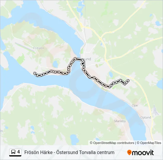 4 Bus Line Map