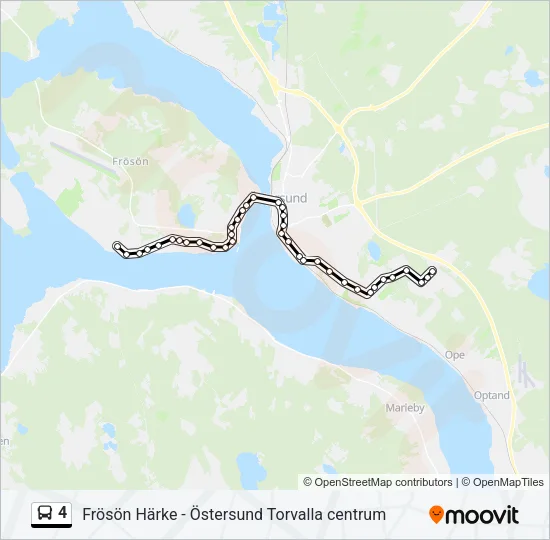 4 Bus Line Map