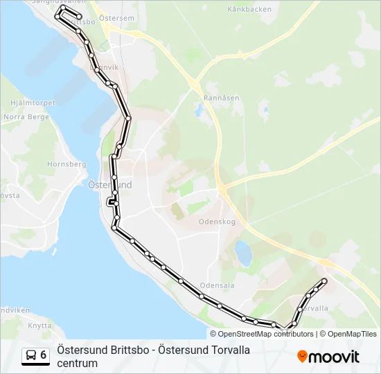 6 Bus Line Map
