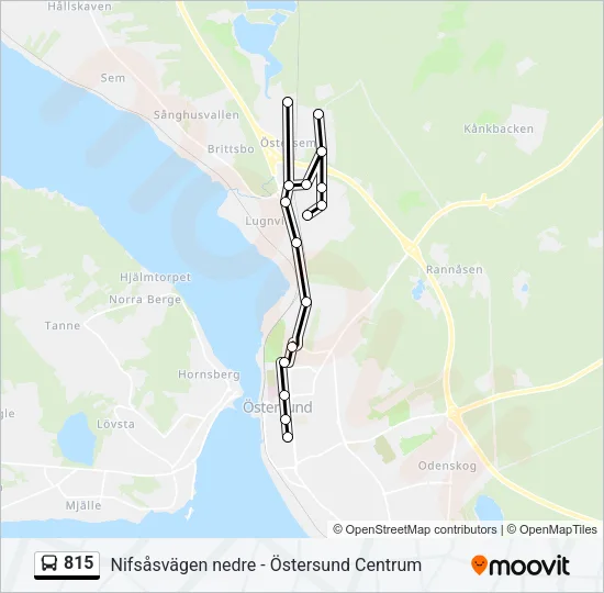 815 Bus Line Map