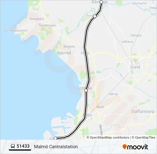 51433 Bus Line Map