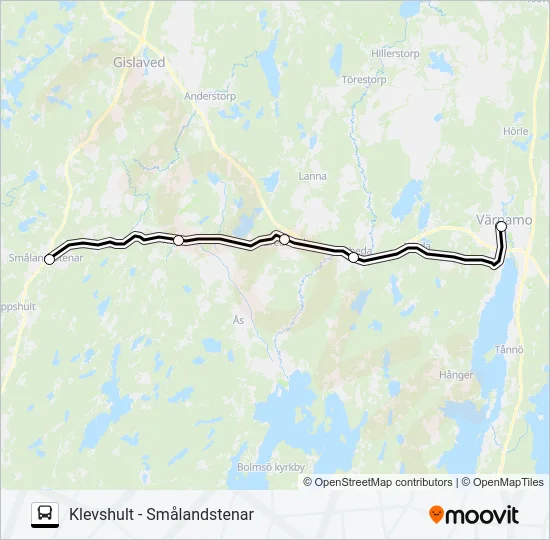 KRÖSATÅG  Line Map