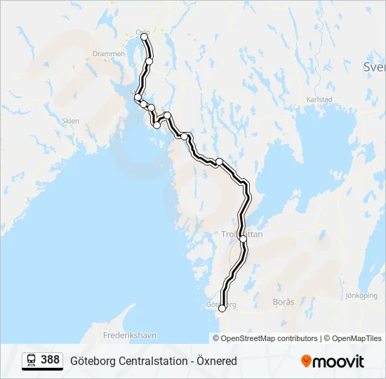 388 Train Line Map