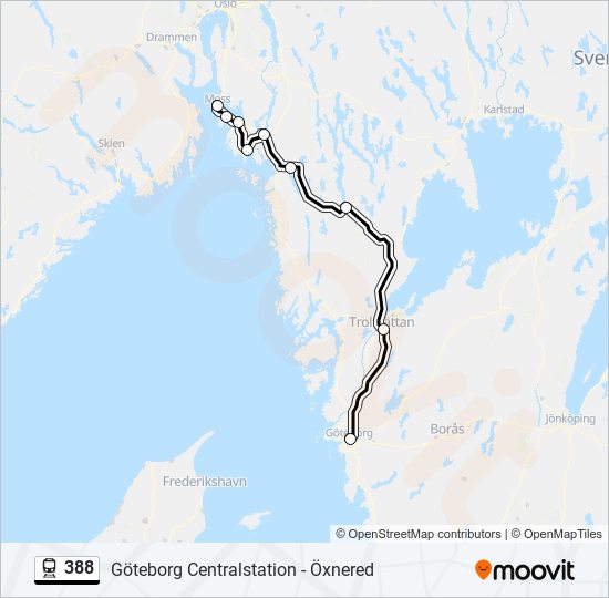 388 train Line Map