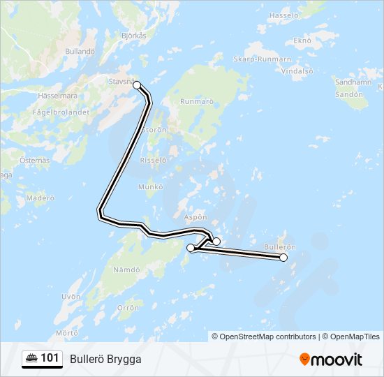 101 ferry Line Map