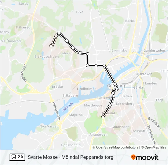 25  Line Map