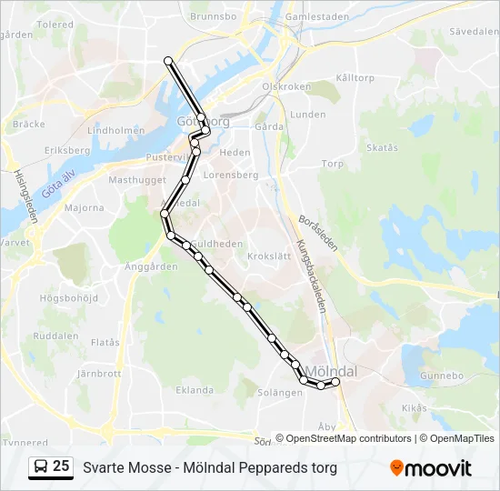25  Line Map
