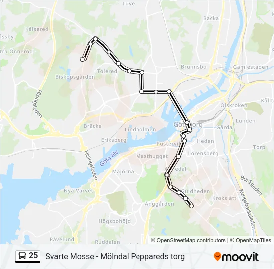 25  Line Map