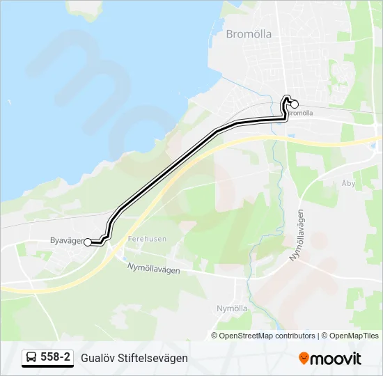 558-2 Bus Line Map