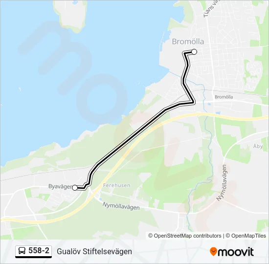 558-2 Bus Line Map