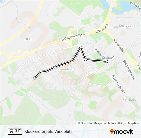 3 E  Line Map
