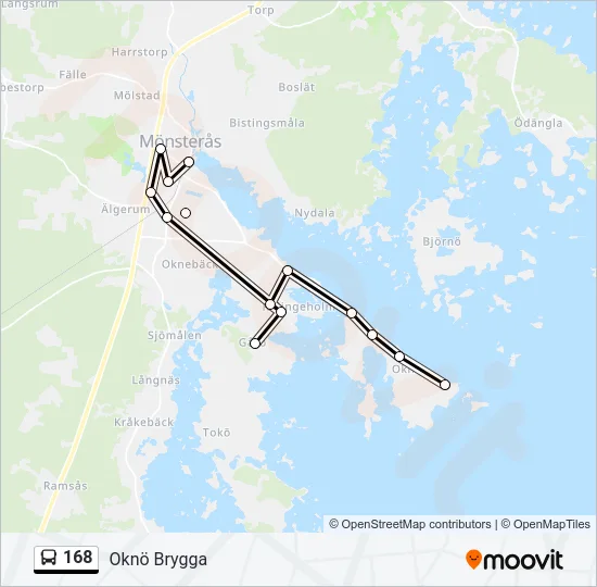 168 Bus Line Map