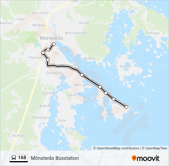 168 Bus Line Map