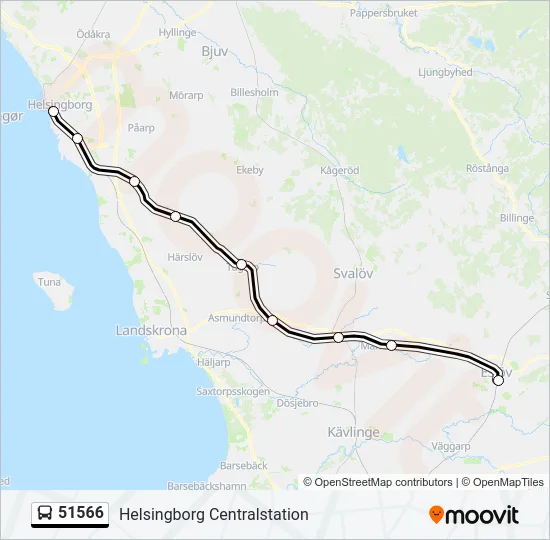 51566 Bus Line Map