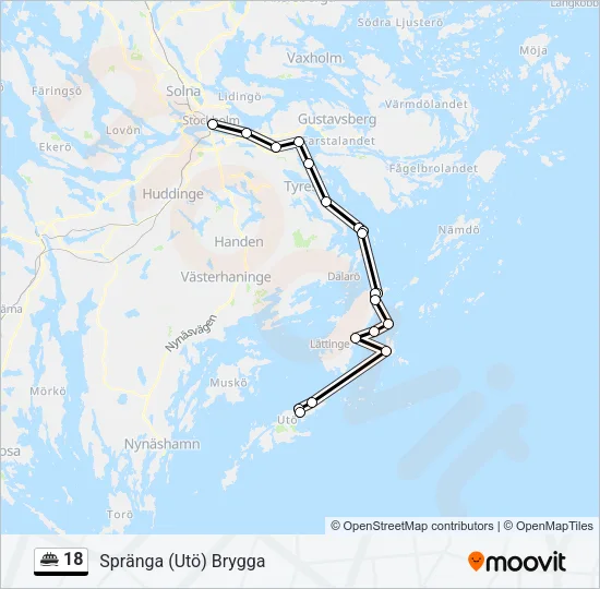 18 Ferry Line Map