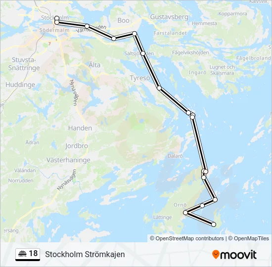 18 Ferry Line Map