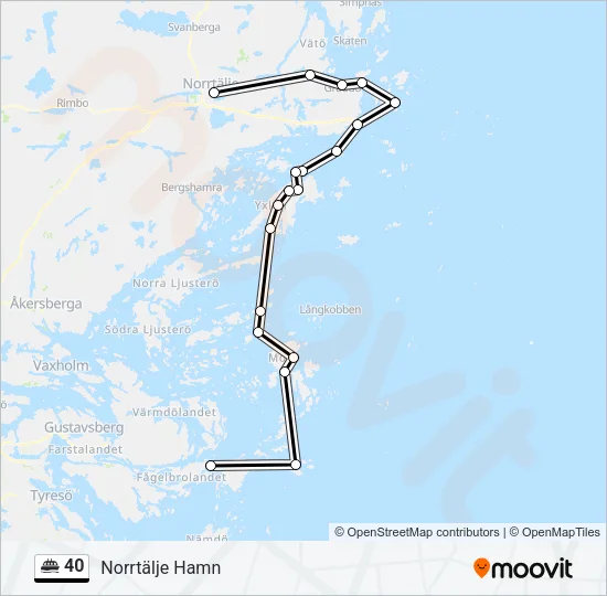 40 Ferry Line Map