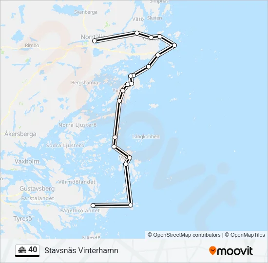 40 Ferry Line Map