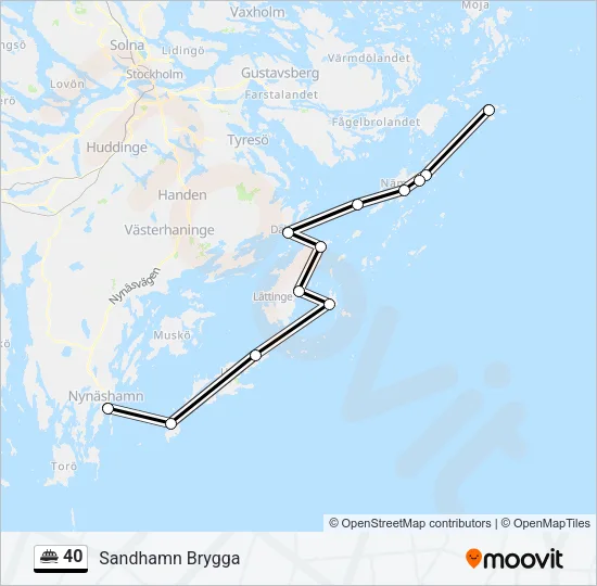 40 Ferry Line Map
