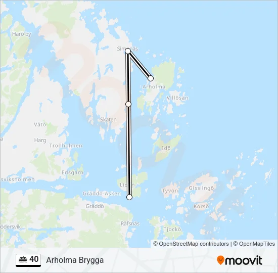 40 Ferry Line Map