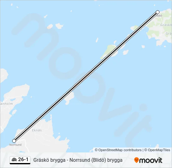 26-1 Ferry Line Map