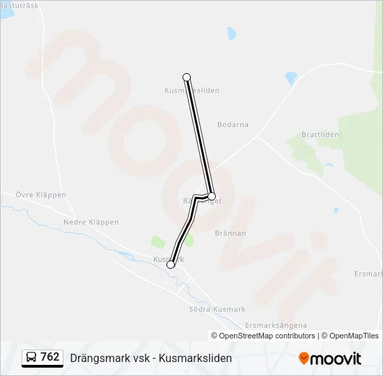 762 Bus Line Map