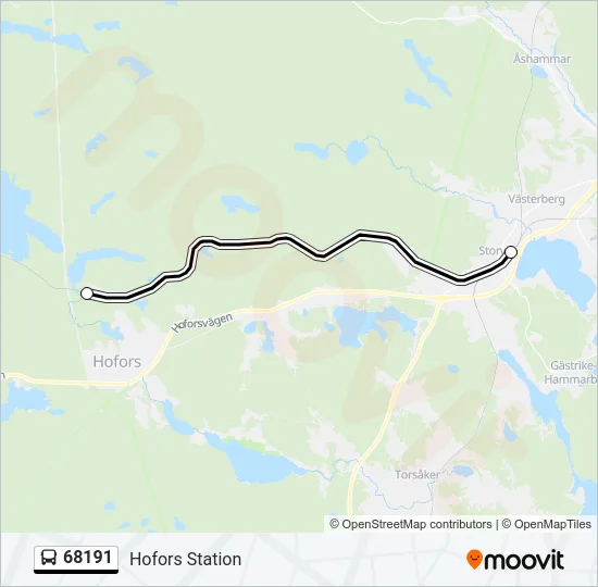 68191 Bus Line Map