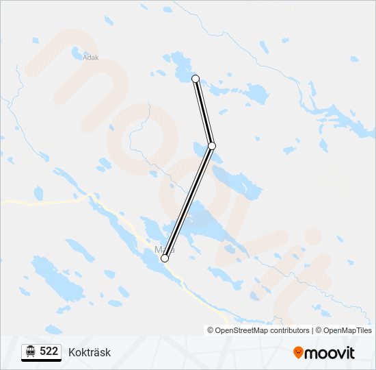 522 cable car Line Map