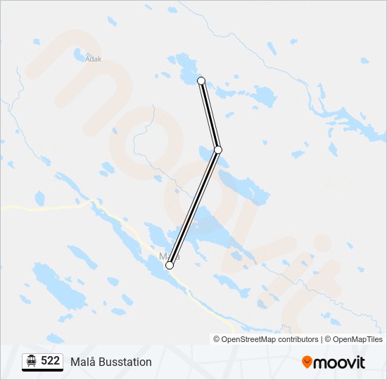 522 cable car Line Map