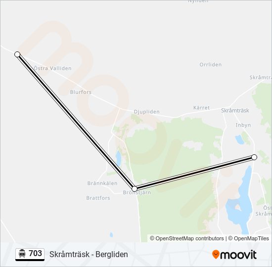 703 cable car Line Map