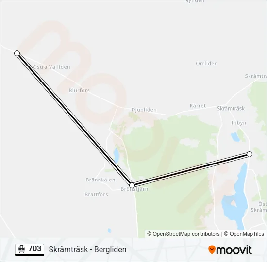 703 Cable Car Line Map