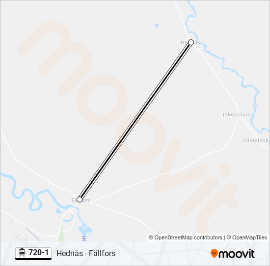 720-1 cable car Line Map