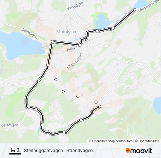 2 bus Line Map