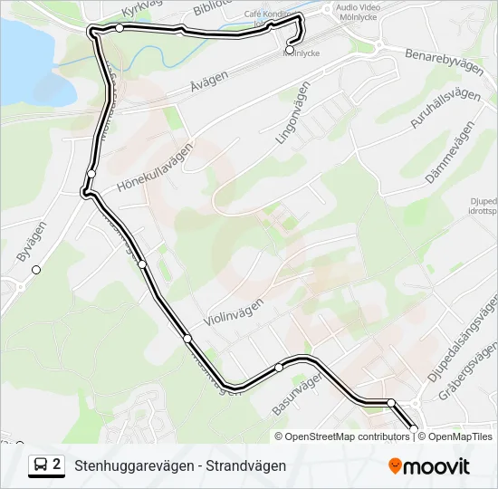 2 Bus Line Map