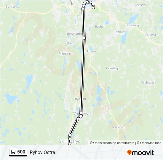 500 Bus Line Map