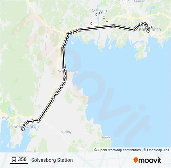 350 Bus Line Map