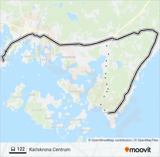 122 Bus Line Map