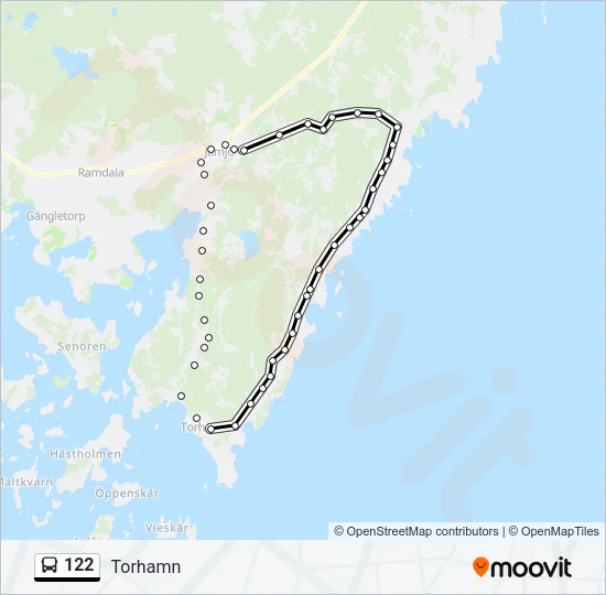 122 Bus Line Map