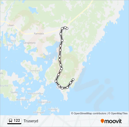 122 Bus Line Map
