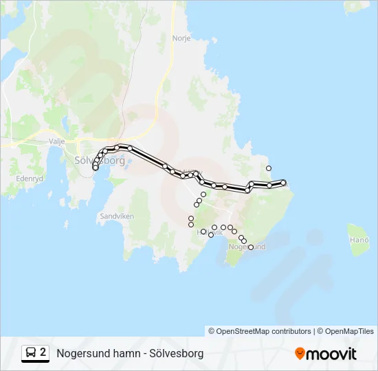 2 Bus Line Map
