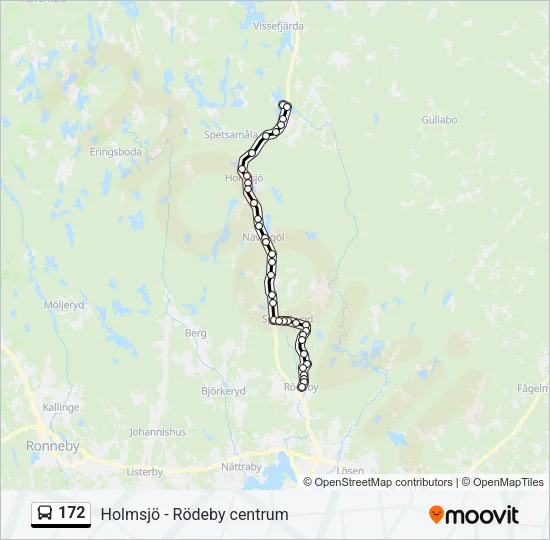 172 Bus Line Map
