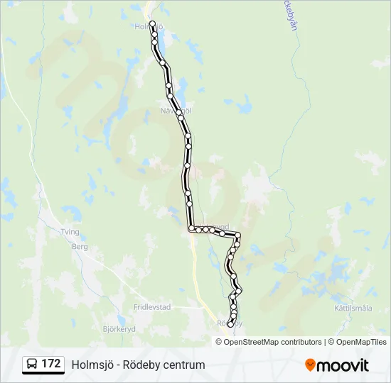 172 Bus Line Map