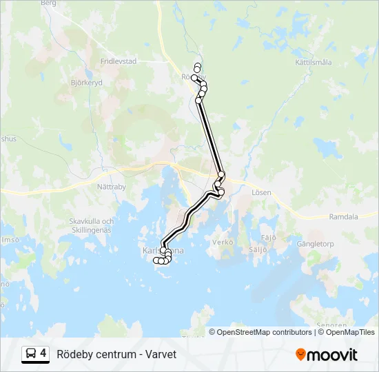 4 Bus Line Map